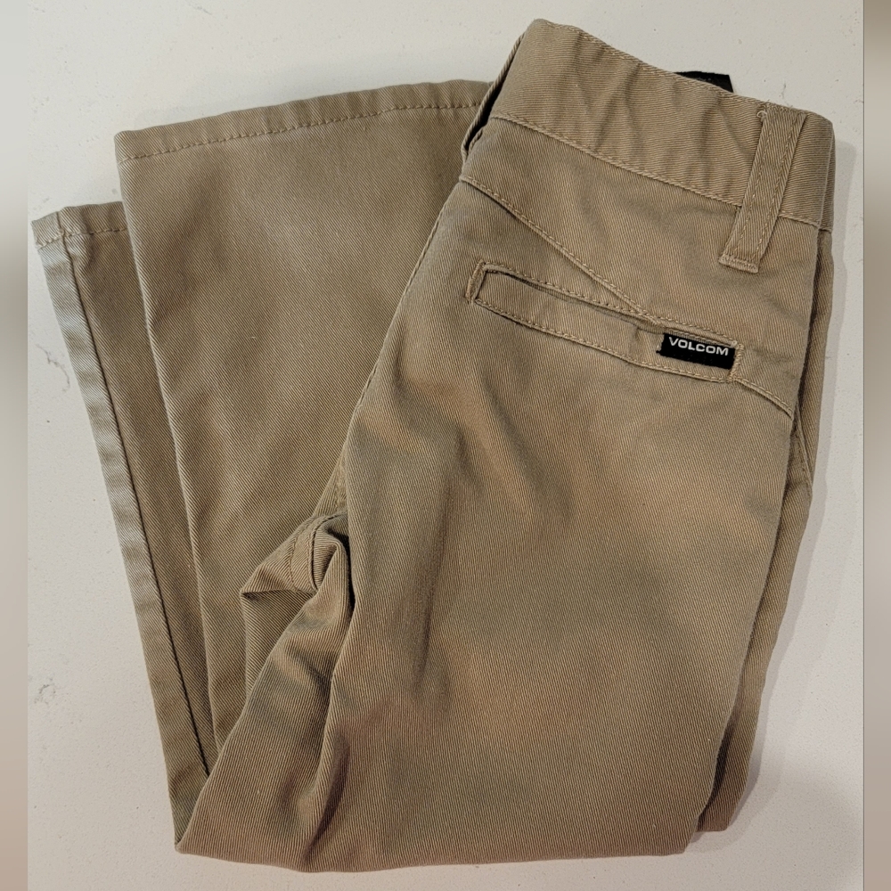 Toddler boys Volcom Chino khaki tan pants size 2T
